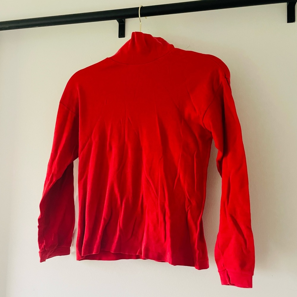 Children’s Basic Red Turtleneck